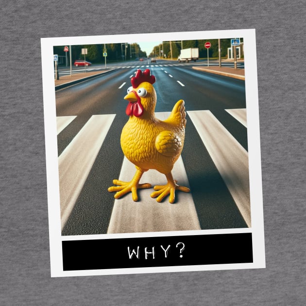 Why Did The Chicken Cross The Road by Koala Tea Images